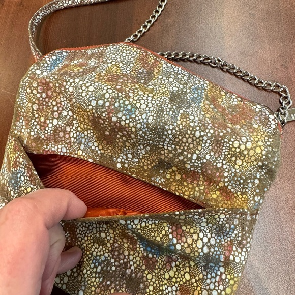 EUC Hobo Textured Leather Clutch/ Wallet/ shoulder bag - Picture 4 of 9